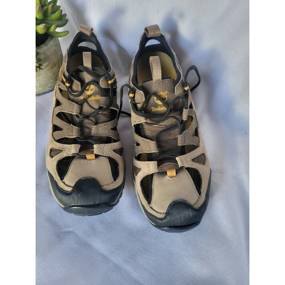 Timberland 8591 Brown  Genuine Leather Sport Sandals Men’s US 9.5 Outdoor